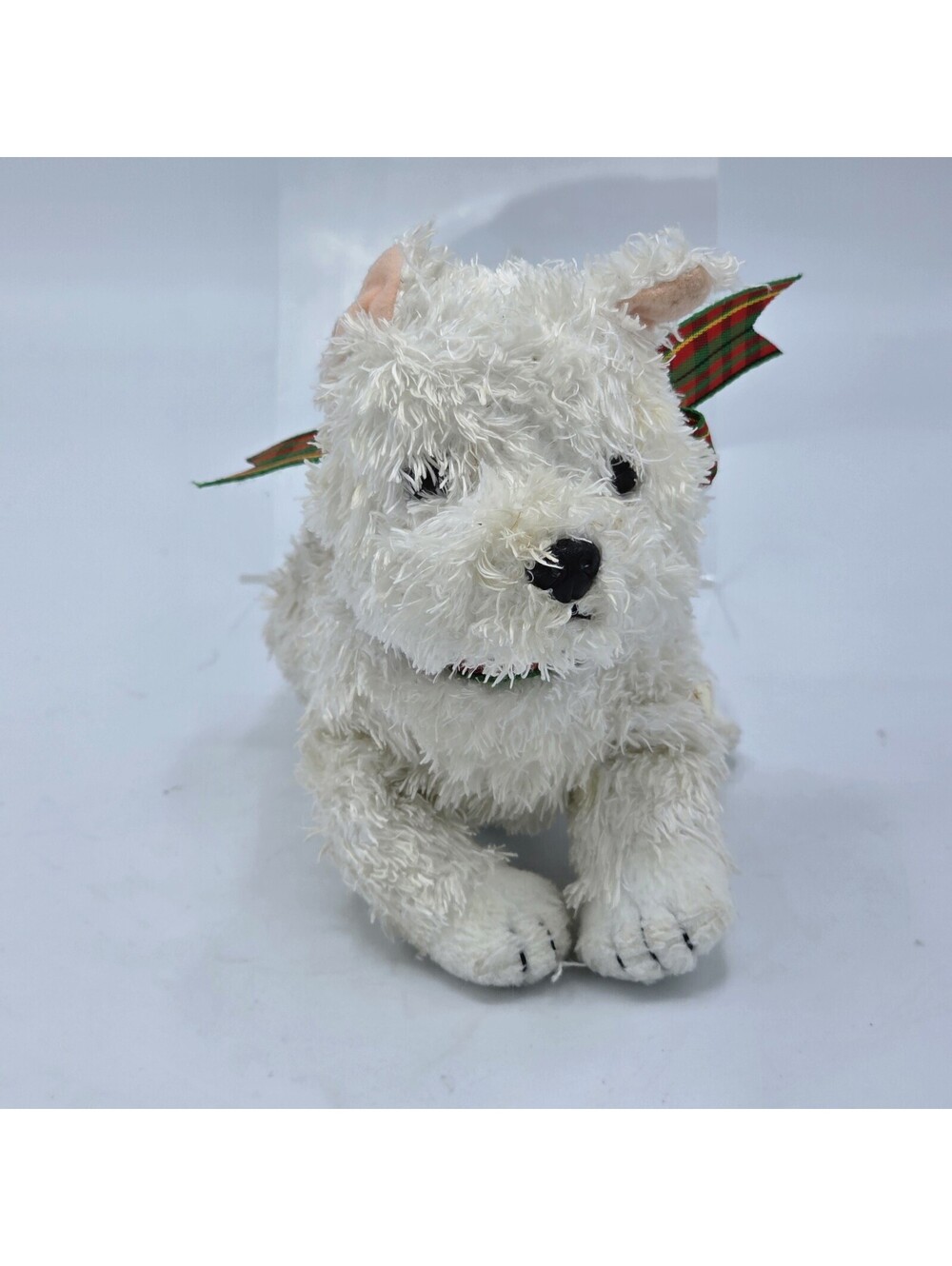 Ty Beanie Babies Kirby White Dog Plush Retired Vintage 2001
